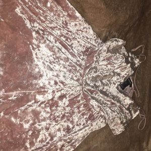 Forever 21 velvet romper